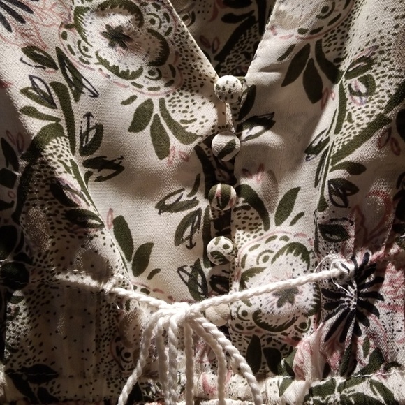 NWT Free People Ivory Floral Dress - Picture 2 of 4